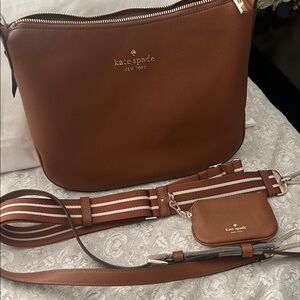 Kate Spade Brown Leather Crossbody Bag